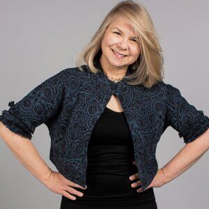 Tres Mimi Sophia Jacket Slate/Black